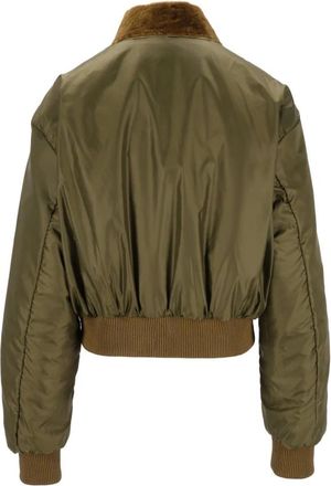 Arma Azra Omkeerbare Leren Bomberjack - Dames - Bomber jackets - Groen - XS - Leer - Jassen