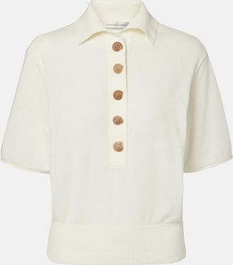 CHRISTOPHER ESBER Top Sundial Shell in misto cotone