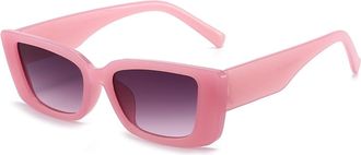 Generic Mens And Womens Outdoor Sunglasses Driving Commuter Vacation Sun Glasses(Pink)