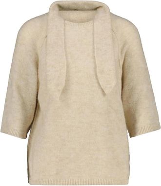 Smith & Soul Trui met ronde hals - Dames - Ronde hals truien - Beige - M - Wol - Truien & Vesten