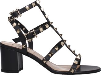 Valentino Garavani Sandali Rockstud Donna Pelle Nero