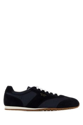 Prada Dark Blue Logo Sneakers
