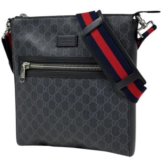 Gucci Pre-owned Sherry Line Schoudertas - Heren - Vintage Schoudertas - Zwart - ONE Size - Leer - Vintage
