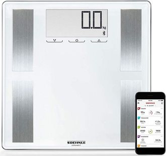 Soehnle B&aacute;scula De Ba&ntilde;o Electr&oacute;nica Conectada 180kg / 100g - 63872 - Soehnle