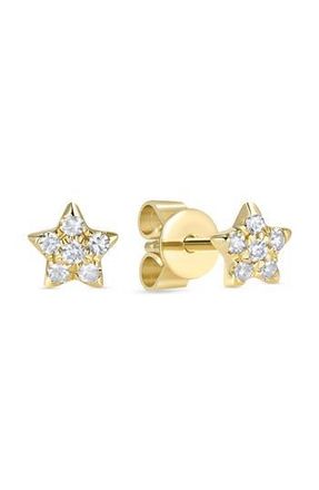 Ron Hami Diamond Star Stud Earrings in 14K Yellow Gold at Nordstrom Rack