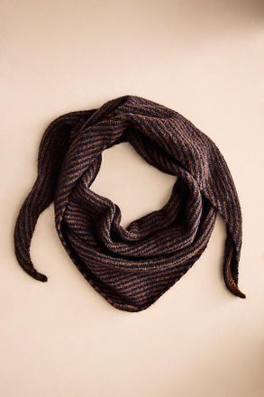 Terrain Striped Triangle Scarf