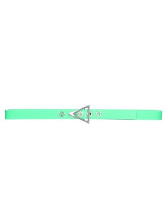 Bottega Veneta Green Solid Buckle Belt