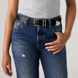 Levi's Freya 3 Piece Belt - Womens - 100 - Black