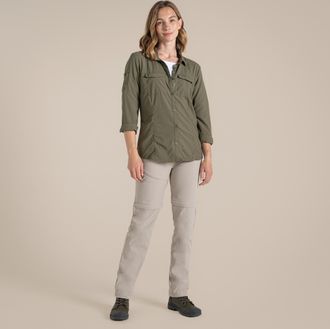 Craghoppers Dames/Dames Adventure III Nosilife Shirt Met Lange Mouwen (Wilde olijf)