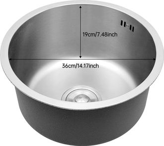 OEM Fregadero De Cocina, Dise&ntilde;o Bajo Encimera, Con Caracter&iacute;sticas De Reducci&oacute;n De Ruido, Color Plata