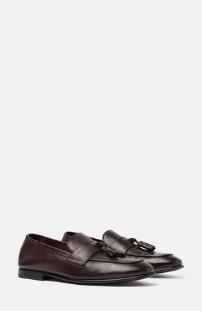 Scarosso Nathan Loafers in Dark Brown - Calf at Nordstrom, Size 42.5