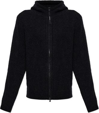 Moncler Wol met capuchon vest - Heren - Vesten - Zwart - 2XL - Wol - Truien & Vesten