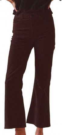 The Great. Kick Boot Corduroy Jeans In Slate