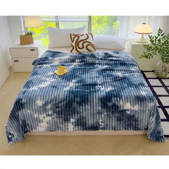 OEM Esta Colorida Manta De Franela Mide 180 Cm X 220 Cm. Confeccionada En Nailon Grueso A Rayas, Es C&aacute;lida Y Elegante, Ideal Para Salas De Estar, Sof&aacute;s Y 