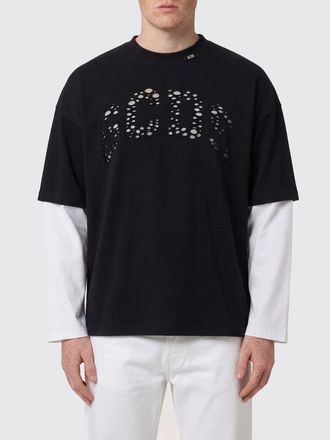 GCDS T-shirt in cotone con logo traforato Gcds