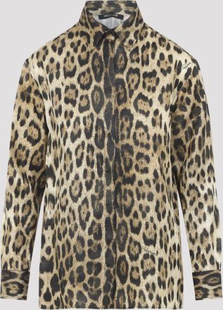 Roberto Cavalli Jaguard Print Shirt