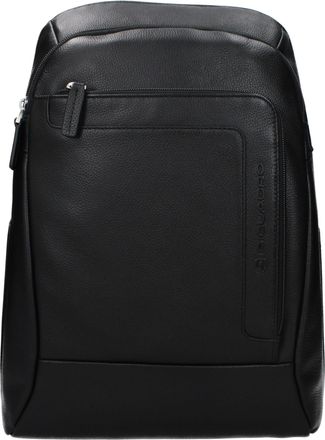 Piquadro Black Leather Mens Backpack