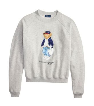 Ralph Lauren Grey Graphic Crew Neck Sweater