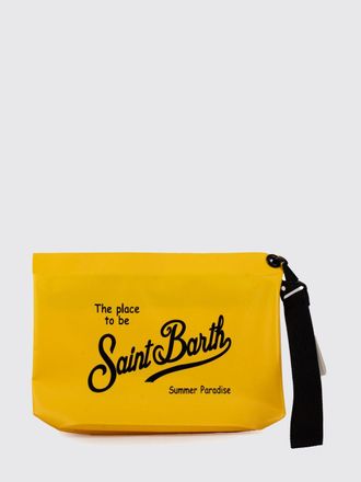 MC2 Saint Barth Pochette Aline in PVC con logo a contrasto e manico amovibile
