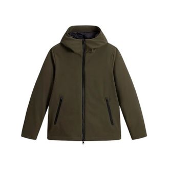 Woolrich Pacific Soft Shell Jas - Heren - Jassen - Groen - Maat: S Leer