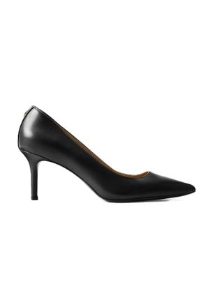 Ralph Lauren Black Lanette Smooth Calf Leather Pumps