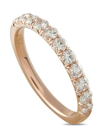 Luxury Bazaar diamond band ring - Pink