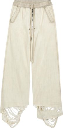 Rick Owens Bela Wide-leg Cotton-twill Trousers - Off White - 54 (W38 / Xxl)
