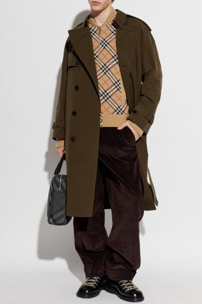 Burberry Highbury Trench Coat, Mens, Green