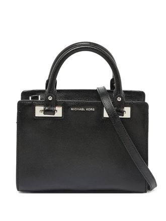 Michael Kors Bow leren handtas - Zwart