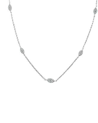 Sabrina Designs 14K 0.32 Ct. Tw. Diamond Station Necklace