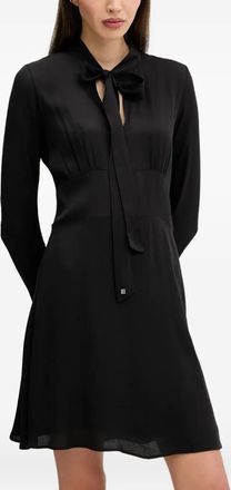 HUGO BOSS Abito corto svasato - Nero