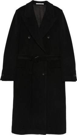 Tagliatore Black Wool Double-bteasted Coat