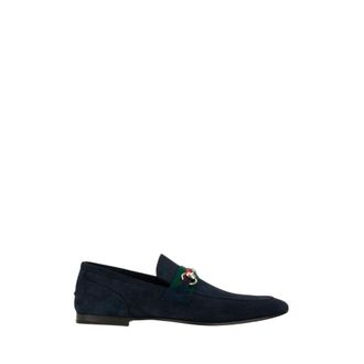 Gucci Schoenen, Heren, Blauw, 43 1/2 EU, Leer, Como Loafer