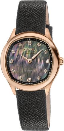 Gevril Group Morcote Diamond Mother of Pearl Dial Ladies Watch 19057