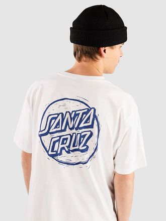 Santa Cruz Stamped Opus T-Shirt bianco