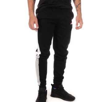 Fila Scott Mens Black Jogging Bottoms, Black, M