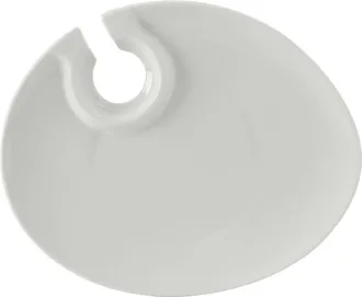 Tuxton Accessories Wine and Appetizer Plate 10 10x8-1/8x3/4, 12 Pieces