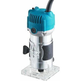 OEM Fresadora El&eacute;ctrica Con Cable, Recortadora De Madera, 1500 W, Azul, Accionamiento De 1/4. Otras Herramientas Para Trabajar La Madera