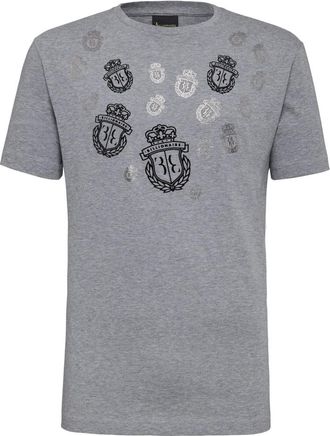 Billionaire Boys Club T-Shirt Ronde Hals Crest - Heren - T-shirts - Grijs - S - Katoen - Tops