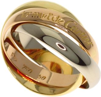 Cartier Yellow Gold (18K) Pink Gold (18K) White Gold (18K) Band Ring (Pre-Owned)