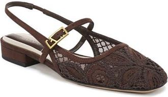 Franco Sarto Destin Slingback Flat in Umber Brown at Nordstrom, Size 6.5