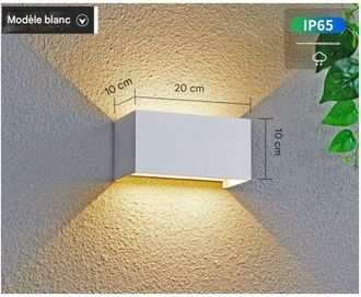 OEM Applique Murale Led - Ip65 - 3000k/4000k/6000k - Angle R&eacute;glable - Aluminium - Int&eacute;rieur Ext&eacute;rieur - 1 Pi&egrave;ce