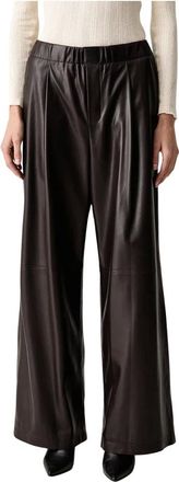 Isabelle Blanche Pantalones anchos - Trousers - Mujer - Marr&oacute;n - XS