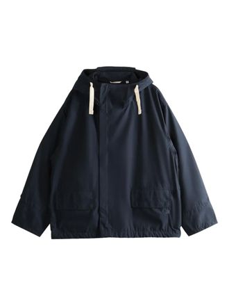 Nanam&iacute;ca water-repellent hooded jacket - unisex - Polyester/Cotton - M - Blue