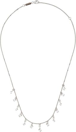Suzanne Kalan 18kt white gold Cascade diamond necklace - women - 18kt White Gold/Diamond - One Size - Silver