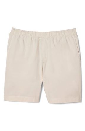 Lacoste Relaxed Twill Drawstring Shorts in K8E Eco Beige at Nordstrom, Size 3