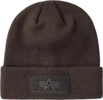 Alpha Industries Skim&uuml;tze ALPHA INDUSTRIES Velcro Beanie, Gr. onesize, braun (hunter braun), Obermaterial: 100% Polyacryl, M&uuml;tzen Skim&uuml;tze