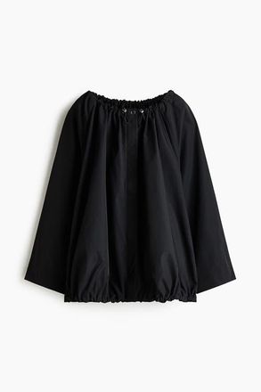 H&M Drawstring-detail Windbreaker in Black at Nordstrom, Size Xx-Small