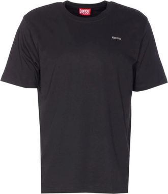 Diesel Logo Crewneck T-shirt Zwart - Heren - T-shirts - Zwart - L - Tops
