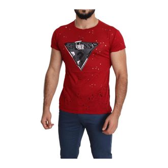Guess Uomo, Top, Rosso, XL, new